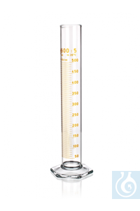 Maatcilinder hoge vorm, 5 ml, verdeling 0,1 ml, Ø 12,9 x H 115 mm, klasse B, bruine graduering,...